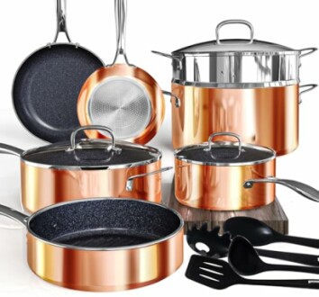 Deluxe DUXANO 14PC Healthy Pots and Pans Set
