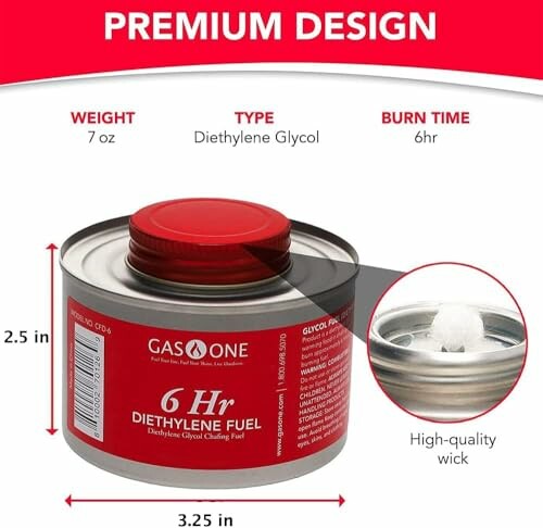 Gas One Chafing Fuel